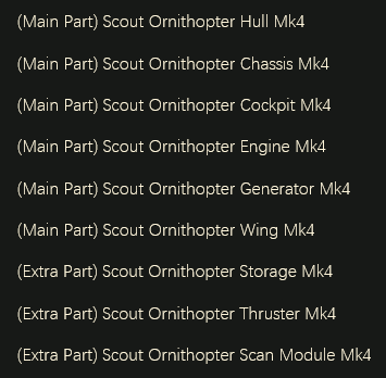 MMOJUGG Dune Awakening Scout Ornithopter MK4 (Fully Equipped) Details View of Item Function and Use